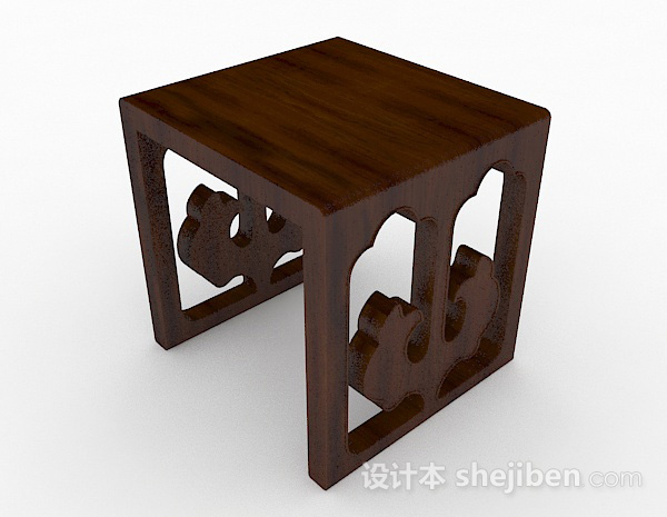 中式木质凳子