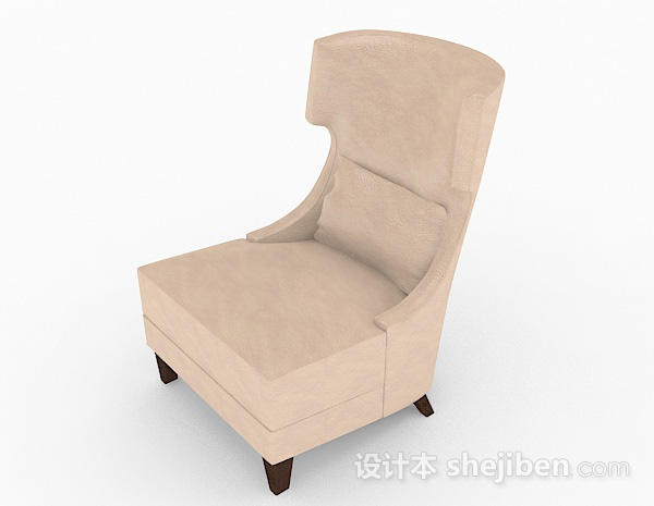 现代风格简约单人沙发3d模型下载
