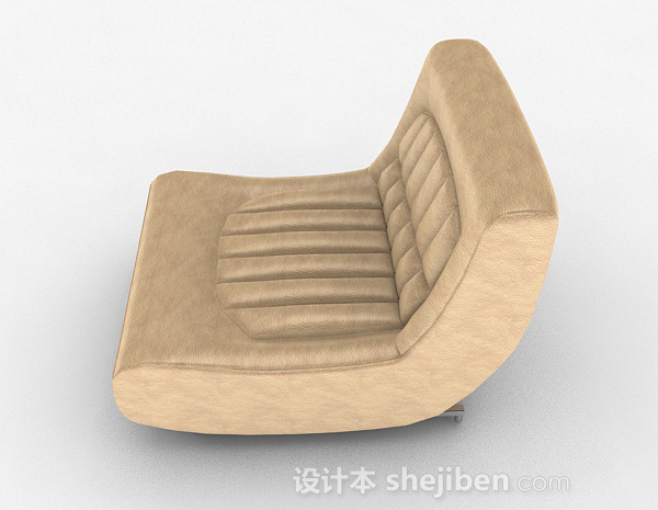 设计本休闲单人沙发3d模型下载