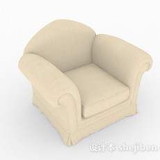 家居简约单人沙发3d模型下载
