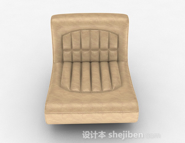 现代风格休闲单人沙发3d模型下载