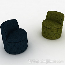 休闲单人沙发组合3d模型下载