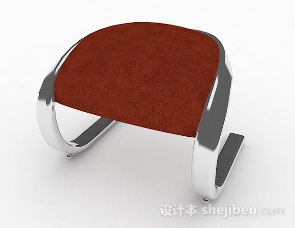 免费个性红色凳子3d模型下载