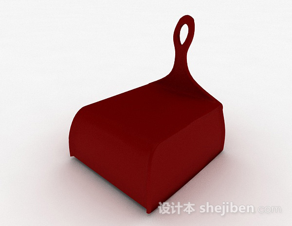 创意红色单人沙发3d模型下载