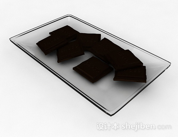 免费巧克力3d模型下载