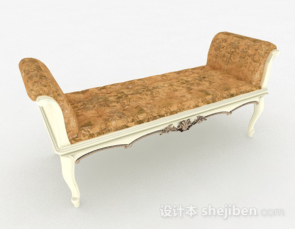 欧式风格木质休闲沙发脚凳