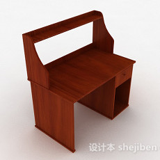 棕色书桌柜3d模型下载