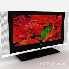 液晶电视机3d模型下载
