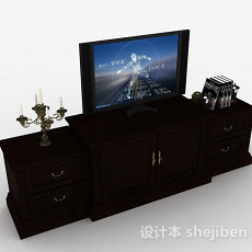 家居电视机柜子3d模型下载