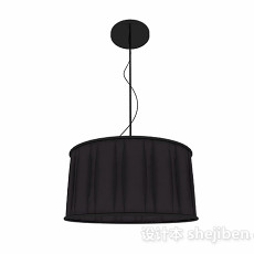 黑色吊灯3d模型下载