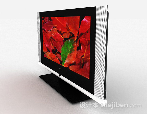 设计本液晶电视机3d模型下载