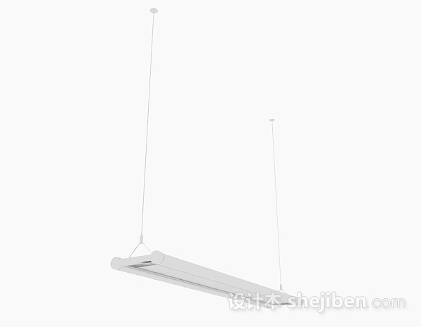 设计本白色吊灯3d模型下载