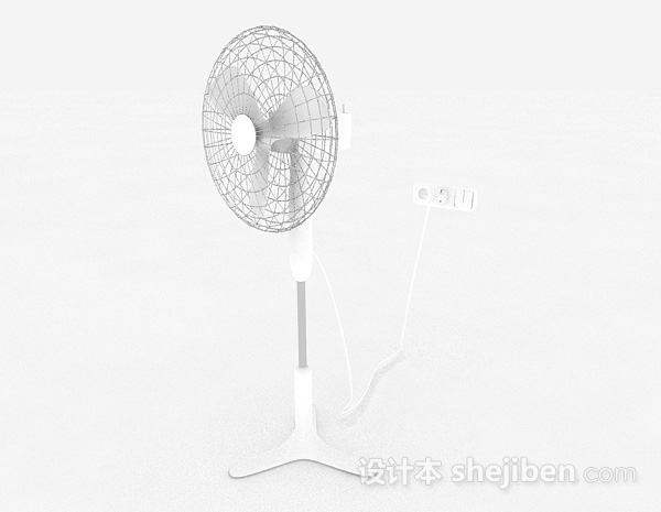 立式电风扇3d模型下载