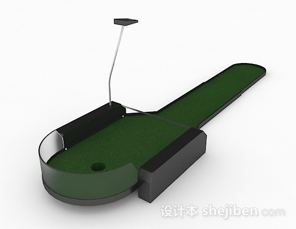 设计本室内高尔夫球3d模型下载
