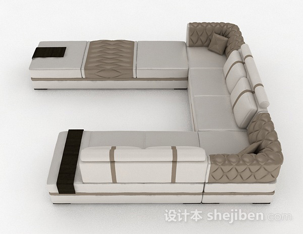 免费家居多人沙发3d模型下载
