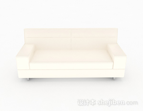 现代风格现代风白色沙发3d模型下载