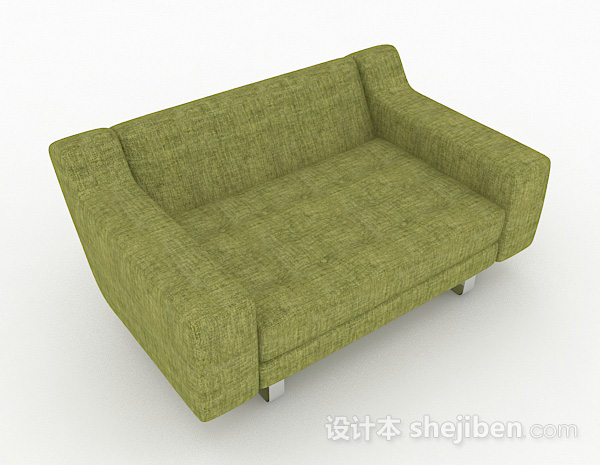 绿色简约家居单人沙发