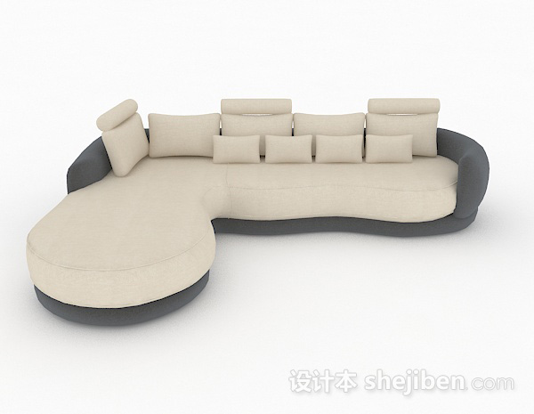 免费家居多人沙发3d模型下载