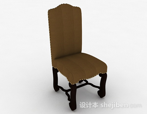 欧式软垫木椅