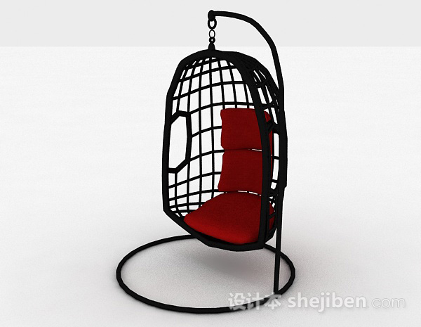 欧式风格欧式吊篮椅3d模型下载