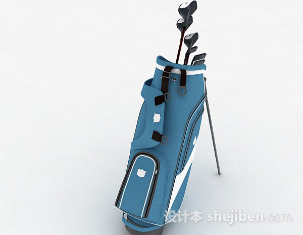 设计本高尔夫球杆3d模型下载