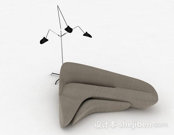 现代风格创意个性单人沙发3d模型下载