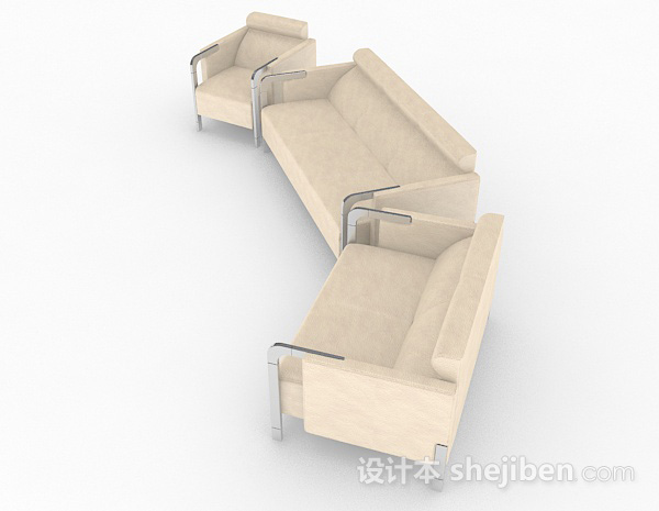 免费家居简约组合沙发3d模型下载
