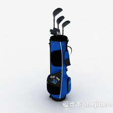 高尔夫球杆3d模型下载