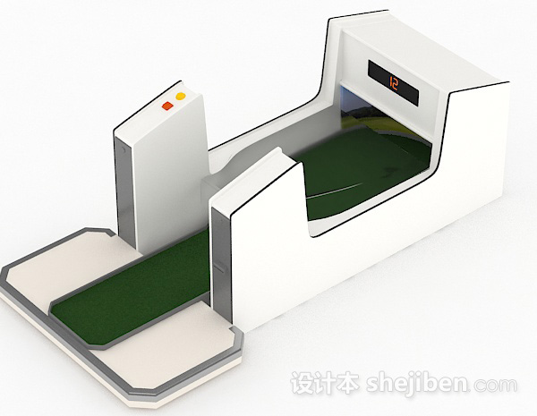 免费室内高尔夫球机3d模型下载