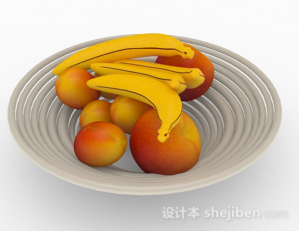 免费香蕉苹果3d模型下载