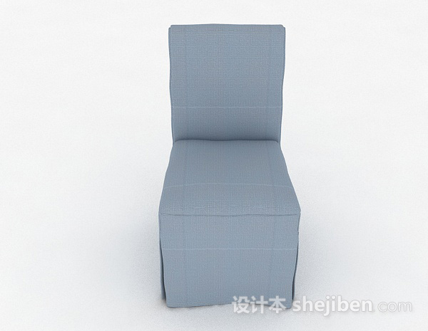 现代风格蓝色简约餐厅椅子3d模型下载