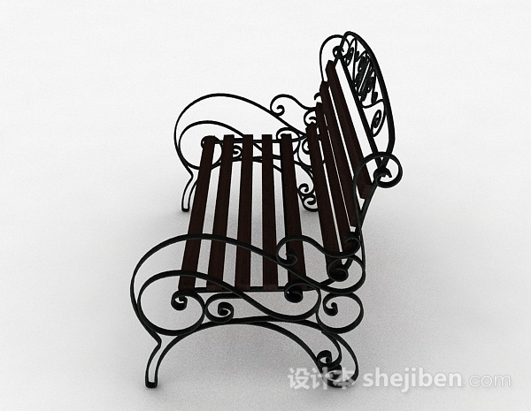 设计本欧式室外休闲椅子3d模型下载