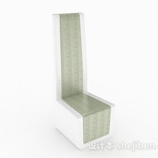 绿白色休闲椅子3d模型下载