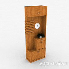 家居木质柜子3d模型下载