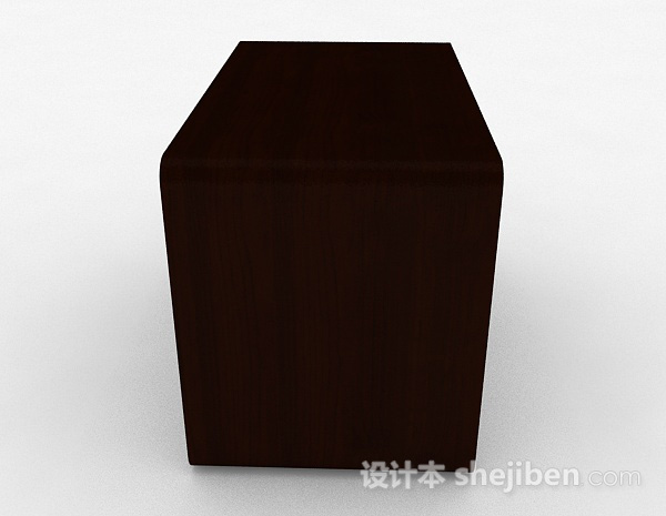 免费棕色木质柜子3d模型下载