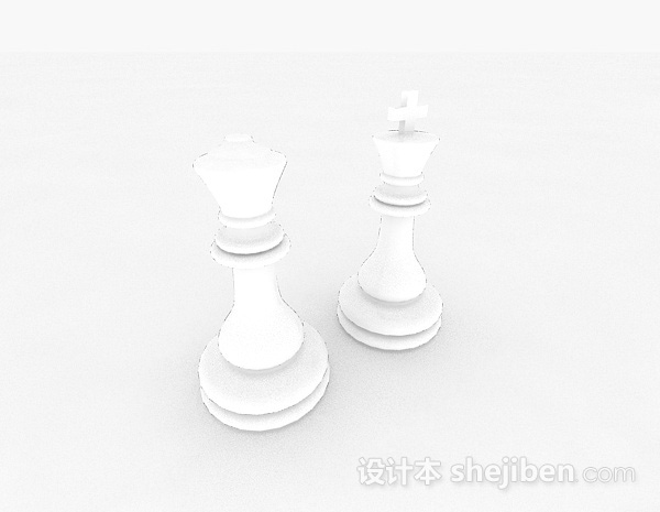 白色象棋棋子