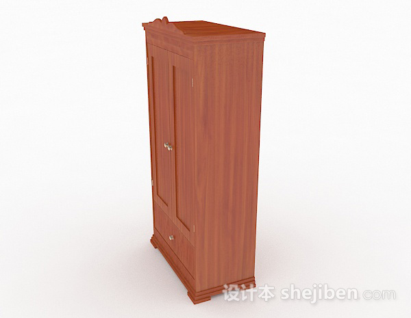 免费木质家居衣柜3d模型下载