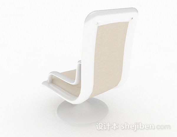 设计本棕色休闲椅子3d模型下载
