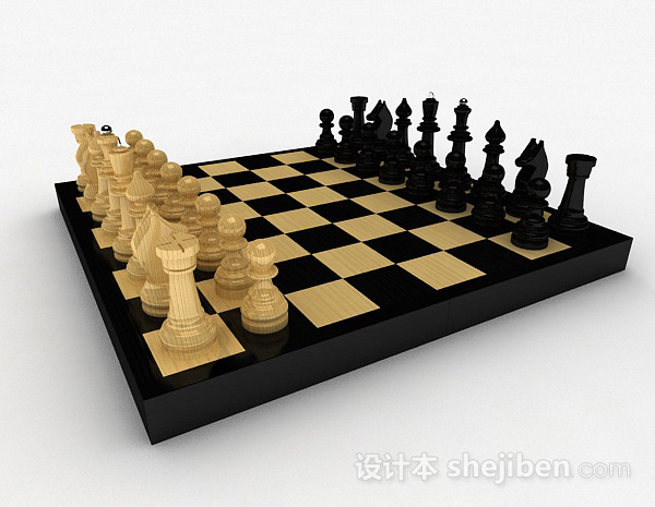 设计本欧式风格国际象棋3d模型下载