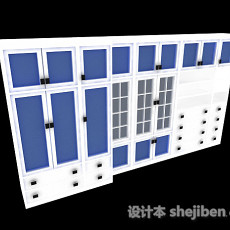 家居墙柜组合3d模型下载