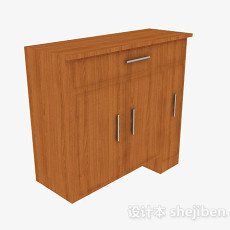 木质多门储物柜3d模型下载