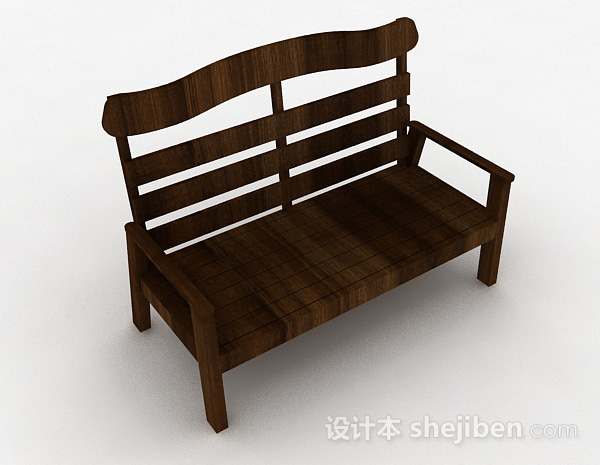 木质棕色休闲椅