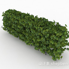 心形树叶灌木林3d模型下载