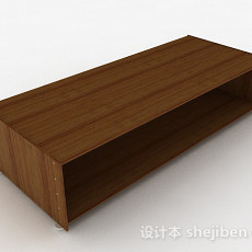 简约木质棕色鞋柜3d模型下载