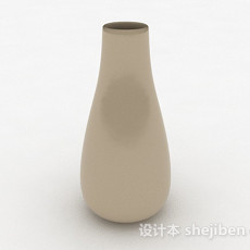 灰色陶瓷花瓶3d模型下载