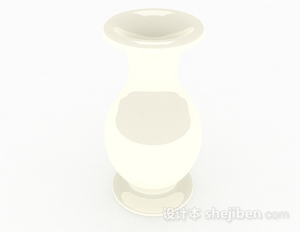 设计本摆设陶瓷广口瓶3d模型下载