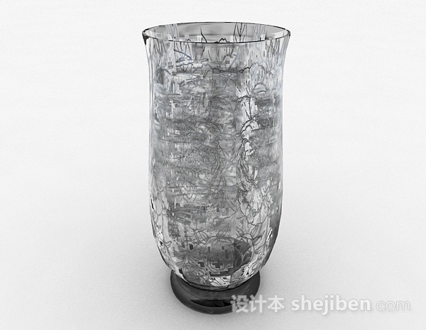 设计本银色玻璃瓶3d模型下载