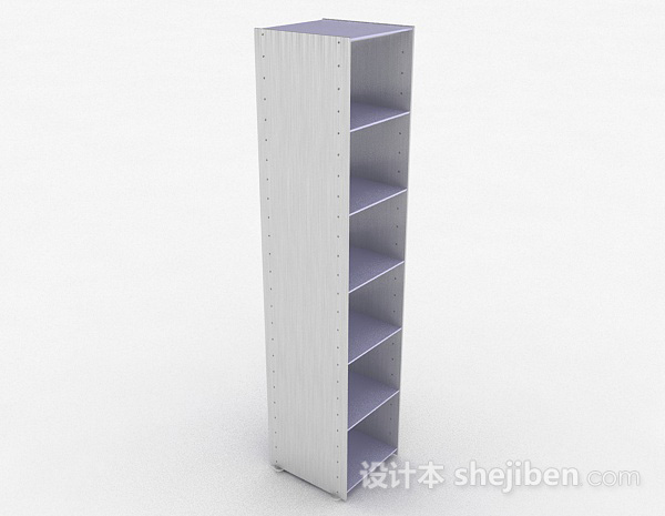 设计本紫色简约家居墙柜3d模型下载