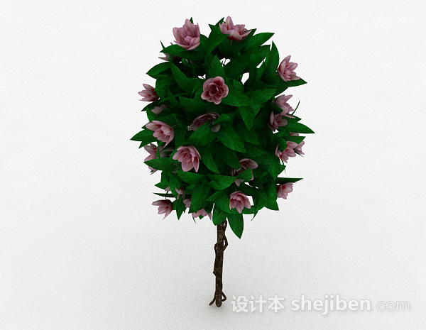 现代风格室外植物花卉3d模型下载