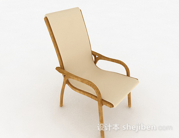 现代风格现代风格浅驼色家居椅3d模型下载